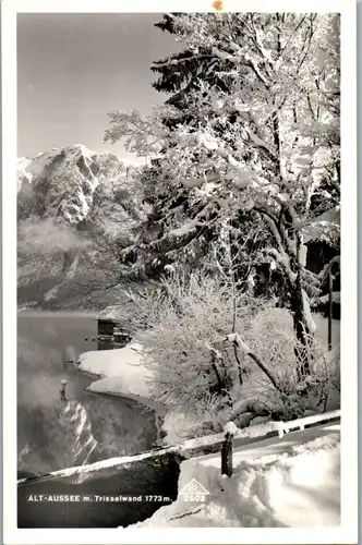 12823 - Steiermark - Alt Aussee mit Trisselwand , Winterlandschaft , Altausseer See - nicht gelaufen