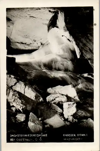 12844 - Oberösterreich - Obertraun , Dachsteinrieseneishöhle , Großer Eiswall , Parzivaldom - nicht gelaufen