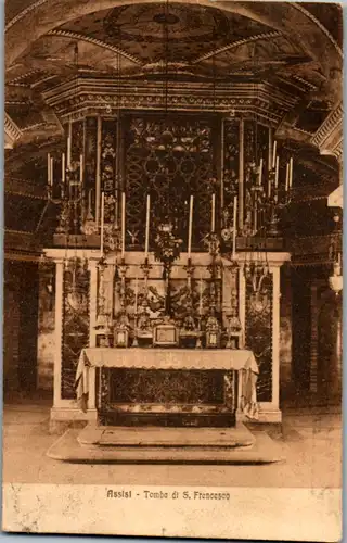 12848 - Italien - Assisi , Tomba di S. Francesco - gelaufen 1925