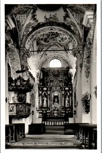 12850 - Kärnten - Ossiach , Stiftskirche , Inneres Fromiller Fresken - nicht gelaufen