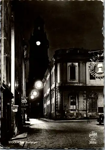 12853 - Schweden - Stockholm , Stortorget - gelaufen