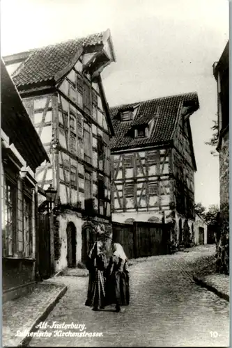 12895 - Russland - Insterburg , Tschernjachowsk , Lutherische Kirchenstrasse , Kaliningrad , Osjorsk - nicht gelaufen