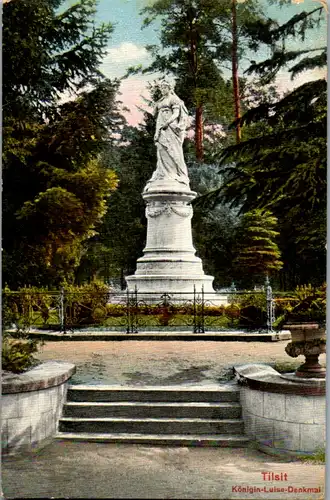 12897 - Russland - Tilsit , Kaliningrad , Königin Luise Denkmal - gelaufen