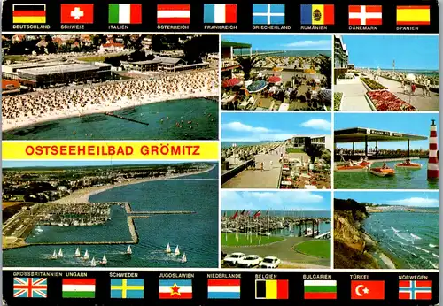 12909 - Deutschland - Ostseeheilbad Grömitz , Mehrbildkarte - gelaufen 1981