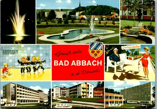 12912 - Deutschland - Bad Abbach an der Donau , Mehrbildkarte - gelaufen 1974