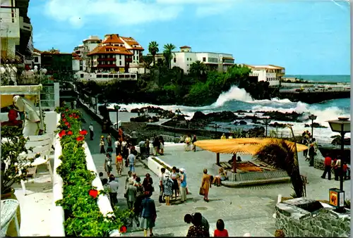 12916 - Spanien - Teneriffa , Puerto de la Cruz , Zona de San Telmo - gelaufen 1984