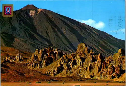 12918 - Spanien - Teneriffa , Santa Cruz , Valle de Ucanca y Pico del Teide - gelaufen 1984