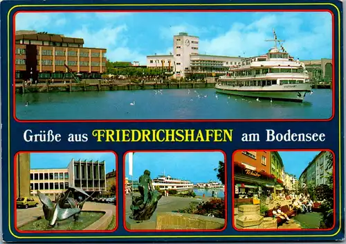12923 - Deutschland - Friedrichshafen am Bodensee , Mehrbildkarte - gelaufen 1990