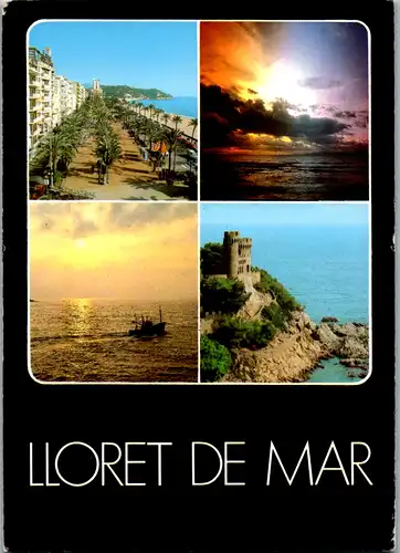 12935 - Spanien - Lloret de Mar , Costa Brava , Mehrbildkarte - gelaufen