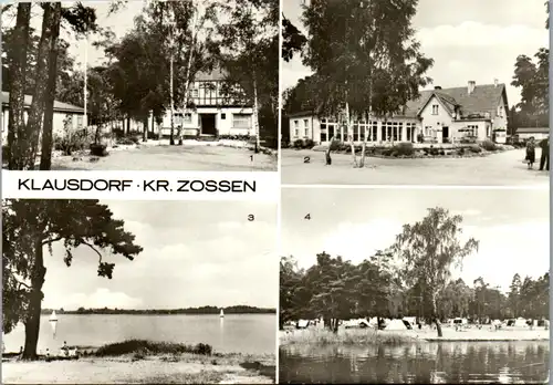 13002 - Deutschland - Klausdorf Kreis Zossen , Jugendherberge , HO Strandgaststätte , Am Mellensee , Zeltplatz , Mehrbildkarte - gelaufen