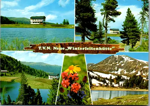 13008 - Steiermark - Judenburg , TVN , Neue Winterleiten Hütte , Mehrbildkarte - gelaufen 1990