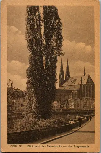 13013 - Deutschland - Görlitz , Blick nach der Peterskirche von der Pragerstraße - nicht gelaufen