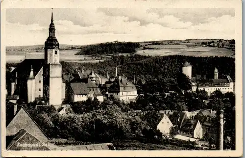 13037 - Deutschland - Zschopau in Sachsen , Panorama Kirche - nicht gelaufen