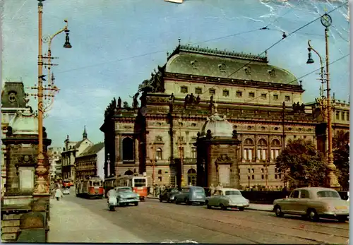 13039 - Tschechien - Prag , National Theater , National Theatre , Narodni divadlo - gelaufen 1964