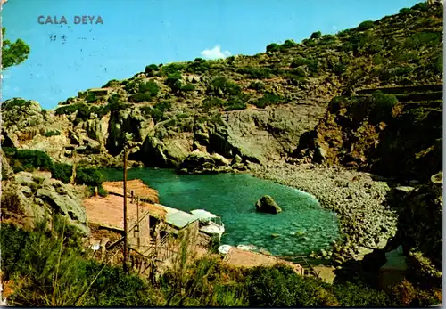 13046 - Spanien - Mallorca , Cala Deya - gelaufen 1979