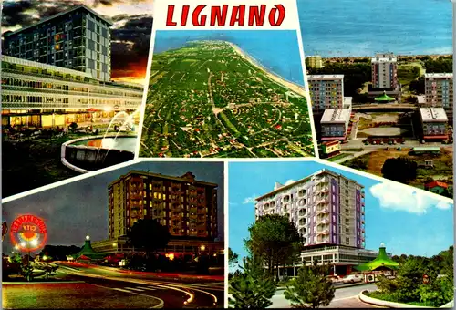 13081 - Italien - Lignano City , Mehrbildkarte  - gelaufen 1978