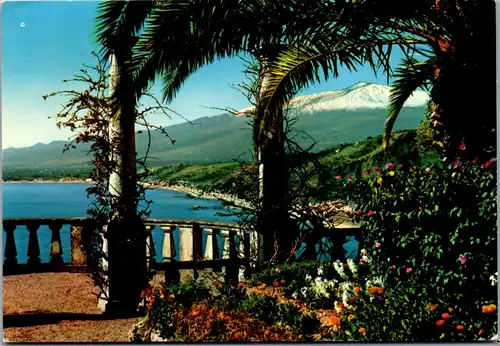13085 - Italien - Taormina , Panorama - gelaufen 1978