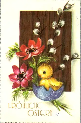 13095 -  - Fröhliche Ostern - gelaufen 1976