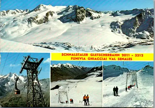 13122 - Italien - Schnals , Schnalstaler Gletscherbahn ,Funivia Ghiacciai val Senales - gelaufen 1979