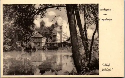 13140 - Deutschland - Zschopau im Erzgebirge , Schloß Wildeck - nicht gelaufen