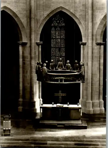 13156 - Deutschland - Hildesheim , St. Andreas , Blick auf  den Altar , Abendmahlsgruppe von Ulrich Henn - nicht gelaufen