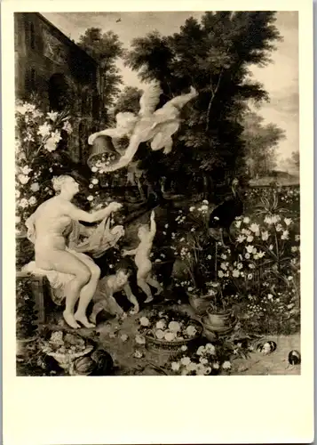 13159 - Künstlerkarte - Flora und Zephyros , Rubens u. Jan Brueghel , Museum Schloß Mosigkau - nicht gelaufen