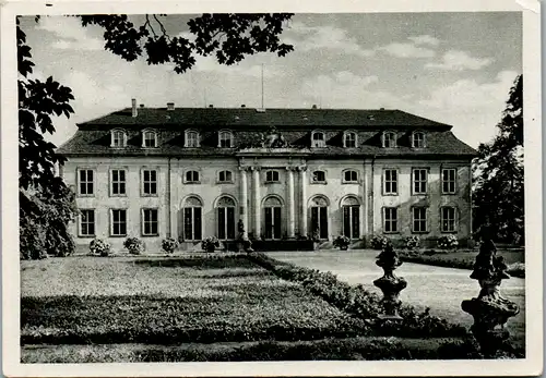13177 - Deutschland - Dessau , Schloss Mosigkau , Blick vom Lustgarten auf die Gartenfront - nicht gelaufen