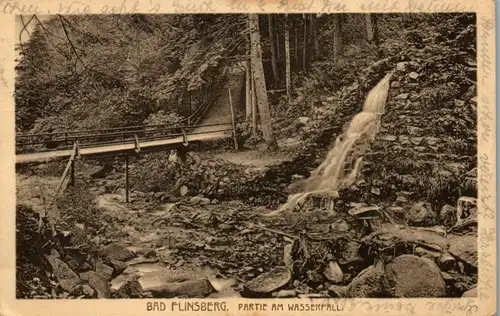 13213 - Polen - Bad Flinsberg , Swieradow Zdroj , Partie am Wasserfall - gelaufen 1917