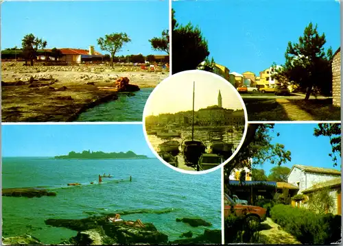 13231 - Kroatien - Rovinj , Vile Rubin , Mehrbildkarte - gelaufen 1979