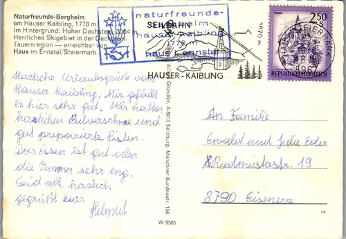 13234 - Steiermark - Kaibling Alm , Naturfreunde Bergheim , Hauser Kaibling , Hoher Dachstein , Wintersport - gelaufen 1978