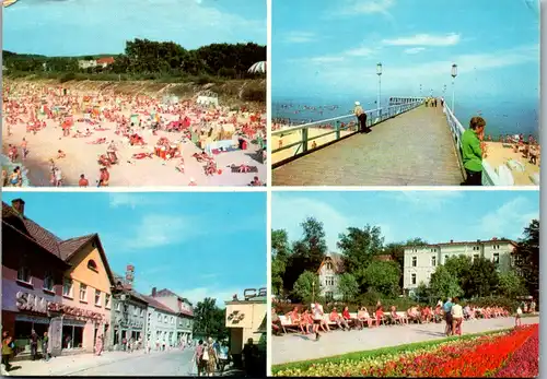 13258 - Polen - Miedzyzdroje , Plaza , Ulica Slowackiego , Molo , Promenada - gelaufen 1972