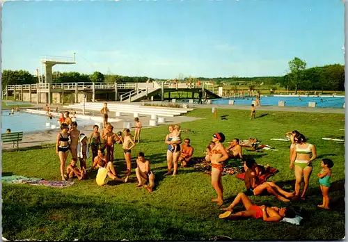 13269 - Burgenland - Jennersdorf , Schwimmbad , Freibad - gelaufen 1973