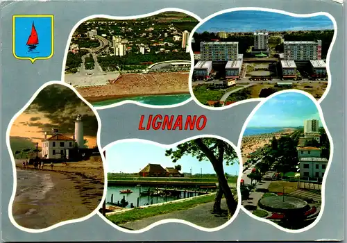 13276 - Italien - Lignano , Mehrbildkarte - gelaufen 1970