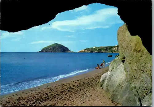 13279 - Italien - Ischia , S. Angelo , Spiaggia die Maronti , Strand - gelaufen 1970