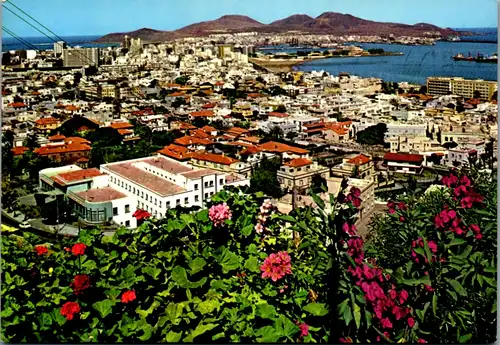 13282 - Spanien - Las Palmas de Gran Canaria , Vista parcial del Puerto de la Luz - gelaufen 1970