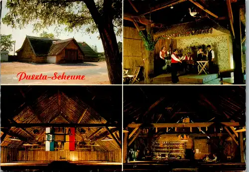 13289 - Burgenland - Illmitz , Puszta Scheune , Mehrbildkarte - gelaufen 1969