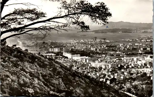 13327 - Frankreich - Toulon , Vue generale sur la Rade , Panorama - gelaufen 1965