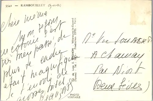 13342 - Frankreich - Rambouillet , Le Chateau , Tour Francois 1er , Les Coquillages , La Laiterie , Mehrbildkarte - gelaufen