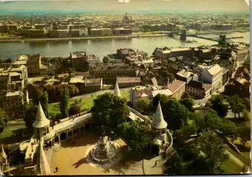 13347 - Ungarn - Budapest , Latkep , Ansicht von Budapest , View of Budapest - gelaufen 1965