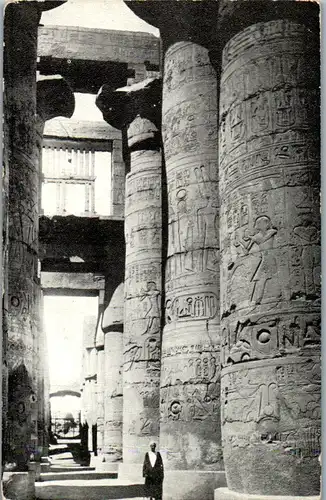 13366 - Ägypten - Luxor , Karnak , The Hypostyle Hall showing the old Egyptian Window - nicht gelaufen