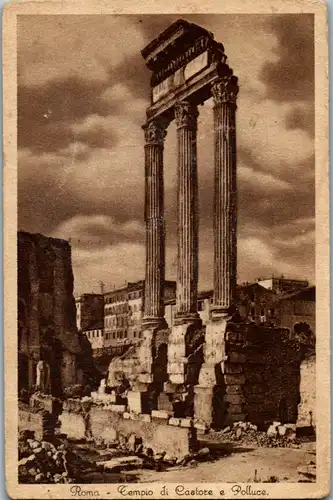 13369 - Italien - Roma , Rom , Tempio di Castore e Polluce - gelaufen 1932