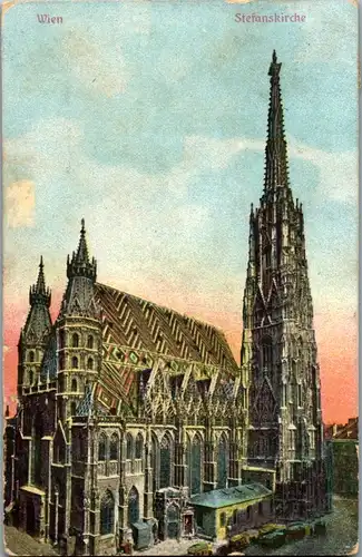 13372 - Wien - Stephanskirche - gelaufen 1907