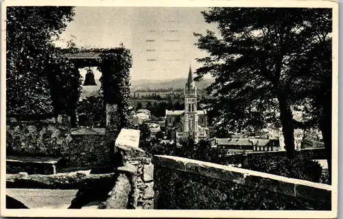 13386 - Frankreich - Lourdes , Vue prise du Chateau Fort - gelaufen 1953