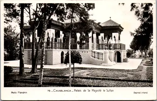 13401 - Marokko - Casablanca , Palais de Sa Majeste le Sultan - nicht gelaufen