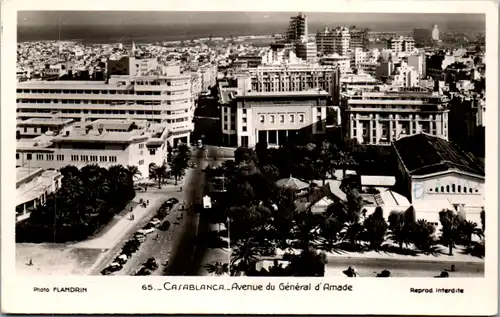 13402 - Marokko - Casablanca , Avenue du General d'Amade - nicht gelaufen