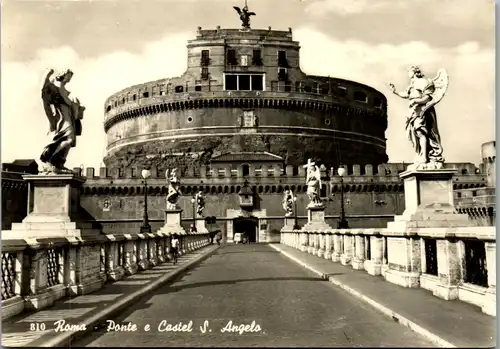 13407 - Italien - Roma , Rom , Ponte e Castel S. Angelo , Brücke - nicht gelaufen