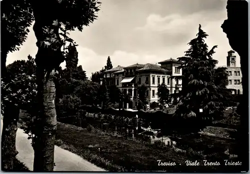 13411 - Italien - Treviso , Viale Trento Trieste - gelaufen 1952
