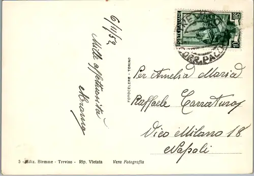 13411 - Italien - Treviso , Viale Trento Trieste - gelaufen 1952