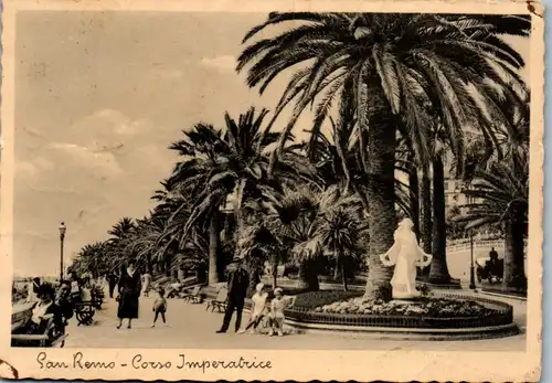 13412 - Italien - San Remo , Corso Imperatrice - gelaufen 1935