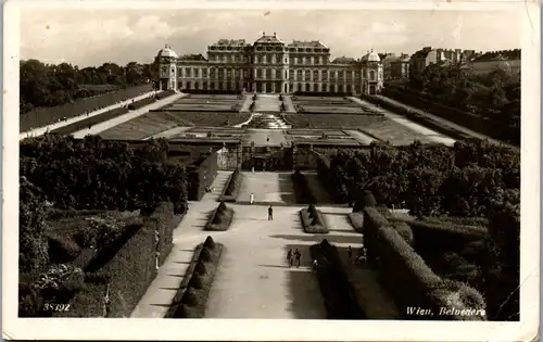 13645 - Wien - Wien , Belvedere - gelaufen 1944